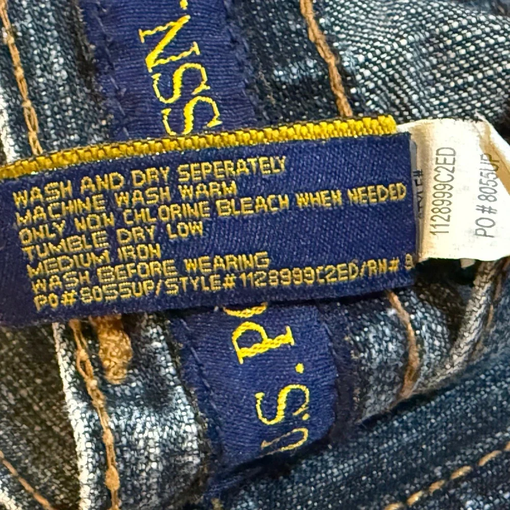 US Polo Assn Mens Jeans W38 L30 Dark Wash Denim‎ cargo vintage Y2K